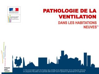 PATHOLOGIE DE LA VENTILATION