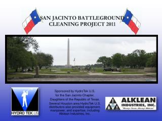 Sponsored by HydroTek U.S. for the San Jacinto Chapter, Daughters of the Republic of Texas.