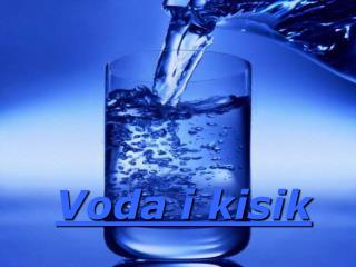 Voda i kisik