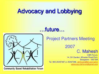 Advocacy and Lobbying