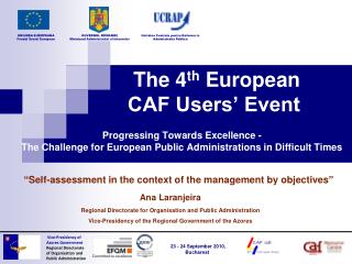 The 4 th European CAF Users’ Event