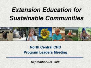 Extension Education for Sustainable Communities