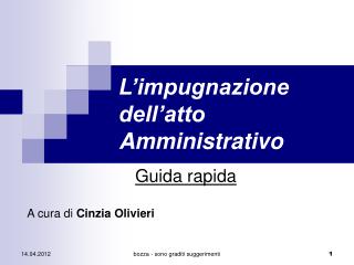 L’impugnazione dell’atto Amministrativo