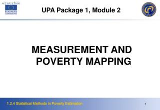 MEASUREMENT AND POVERTY MAPPING