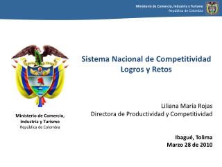 Sistema Nacional de Competitividad Logros y Retos