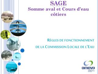 Règles de fonctionnement de la Commission Locale de l’Eau