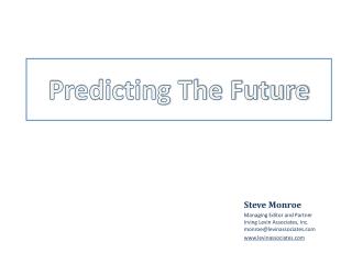 Predicting The Future