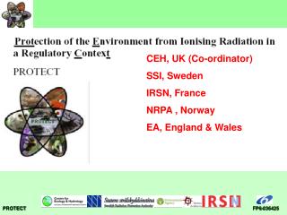 CEH, UK (Co-ordinator) SSI, Sweden IRSN, France NRPA , Norway EA, England &amp; Wales