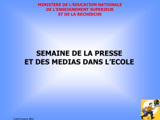 MINISTERE DE L’EDUCATION NATIONALE DE L’ENSEIGNEMENT SUPERIEUR ET DE LA RECHERCHE