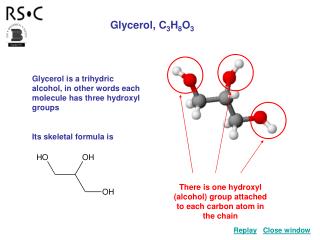 There is one hydroxyl (alcohol) group attached to each carbon atom in the chain