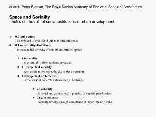 0.0 time-spaces 	- assemblage of events and things in time and space