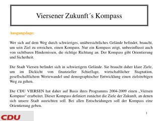 Viersener Zukunft´s Kompass