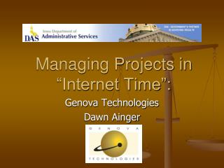 Managing Projects in “Internet Time”: