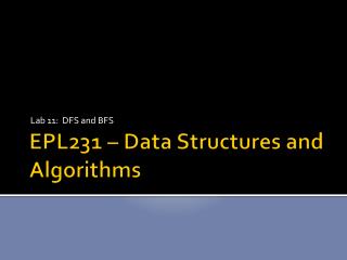 EPL231 – Data Structures and Algorithms