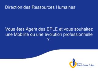 Direction des Ressources Humaines