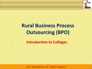 Rural Business Process Outsourcing (BPO)