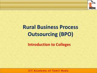 Rural Business Process Outsourcing (BPO)