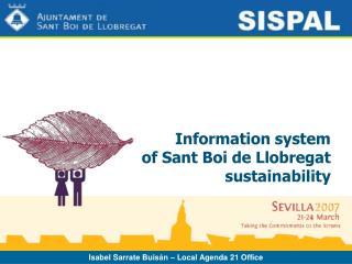 Information system of Sant Boi de Llobregat sustainability