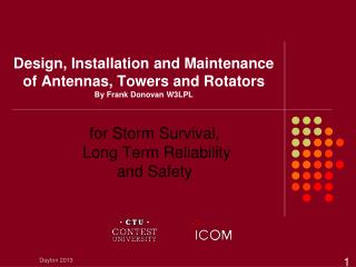 Design, Installation and Maintenance of Antennas, Towers and Rotators By Frank Donovan W3LPL