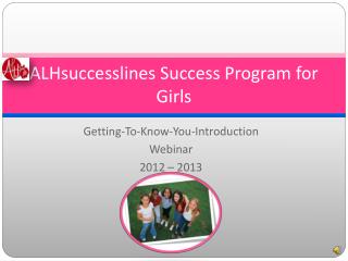ALHsuccesslines Success Program for Girls