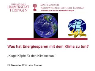 Was hat Energiesparen mit dem Klima zu tun?