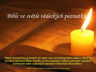 Bible ve světle vědeckých poznatků