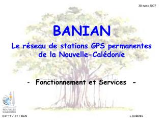 Le réseau de stations GPS permanentes de la Nouvelle-Calédonie