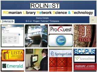 RO manian Li brary N e twork S cience &amp; T echnology