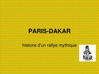 PARIS-DAKAR