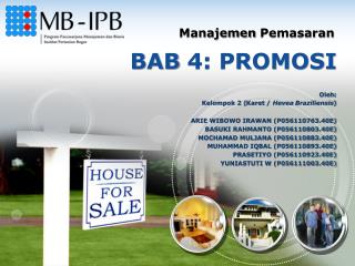 BAB 4: PROMOSI