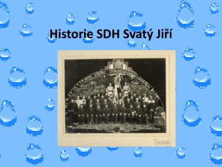 Historie SDH Svatý Jiří