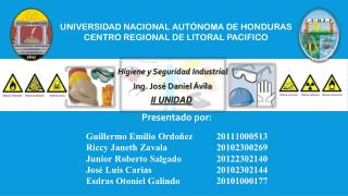 Universidad Nacional Autónoma de Honduras Centro Regional de Litoral Pacifico