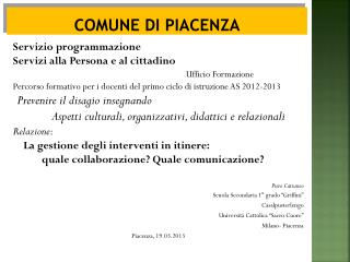 COMUNE DI PIACENZA