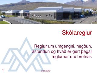 Skólareglur