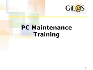 PC Maintenance Training