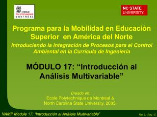 Programa para la Mobilidad en Educación Superior en América del Norte