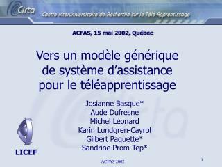 ACFAS, 15 mai 2002, Québec