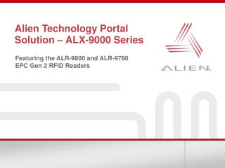 Alien Technology Portal Solution – ALX-9000 Series