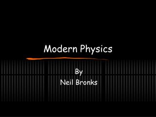 Modern Physics