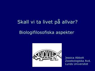 Biologifilosofiska aspekter