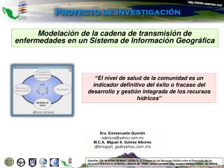 Modelación de la cadena de transmisión de enfermedades en un Sistema de Información Geográfica