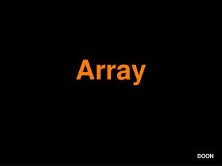 Array