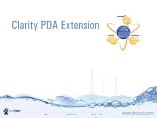 Clarity PDA Extension