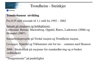 Trondheim - Steinkjer