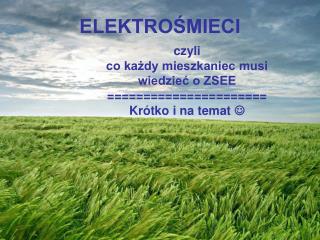 ELEKTROŚMIECI