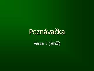 Poznávačka