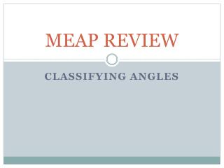 MEAP REVIEW