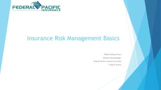 Insurance Risk Management Basics