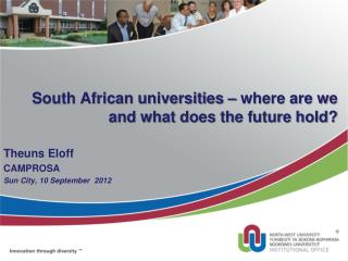 South African universities – where are we and what does the future hold?