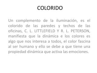 COLORIDO